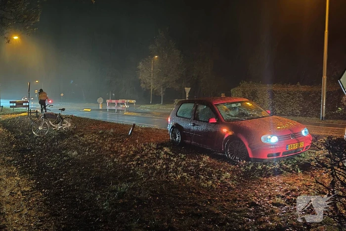 Fietser gewond bij botsing met auto