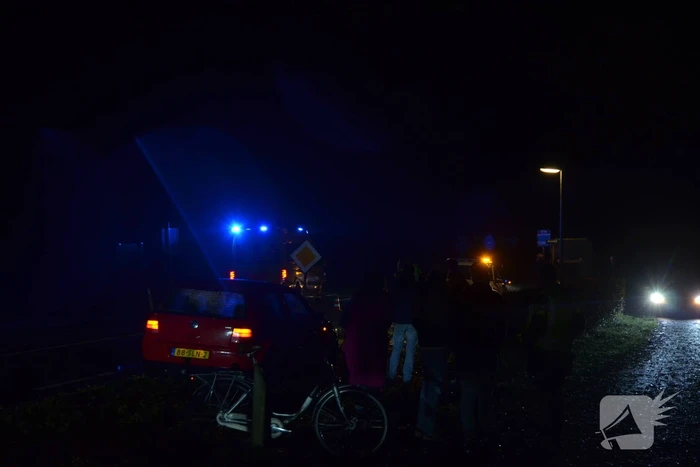 Fietser gewond bij botsing met auto