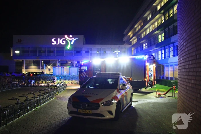 Brand in kelder van ziekenhuis