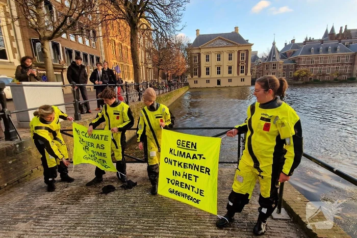 Demonstratie bij torentje na winst PVV