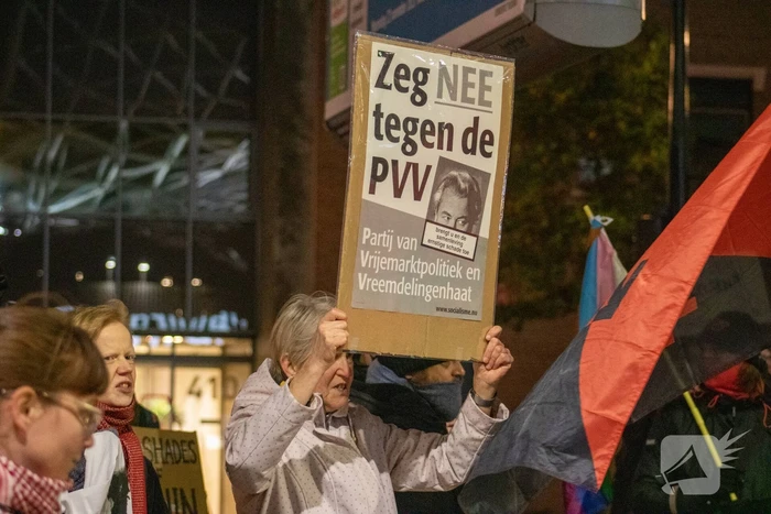 Demonstratie tegen winst PVV