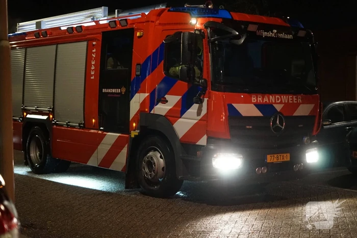 Brand in plantenbak snel geblust