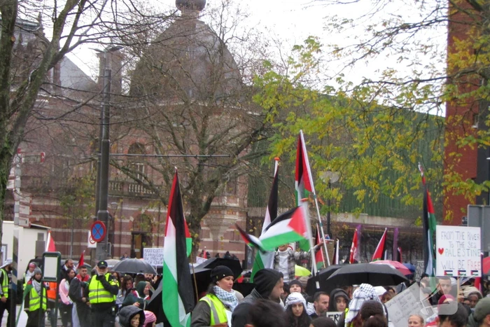 Grote opkomst bij Pro Palestina demonstratie