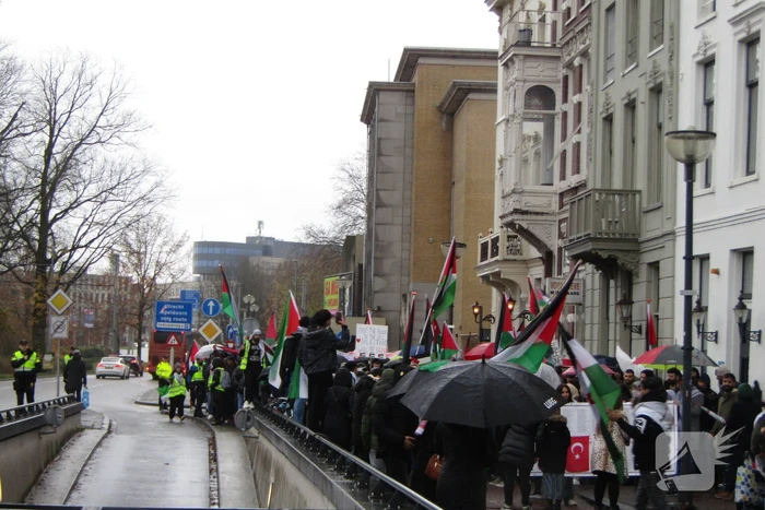 Grote opkomst bij Pro Palestina demonstratie