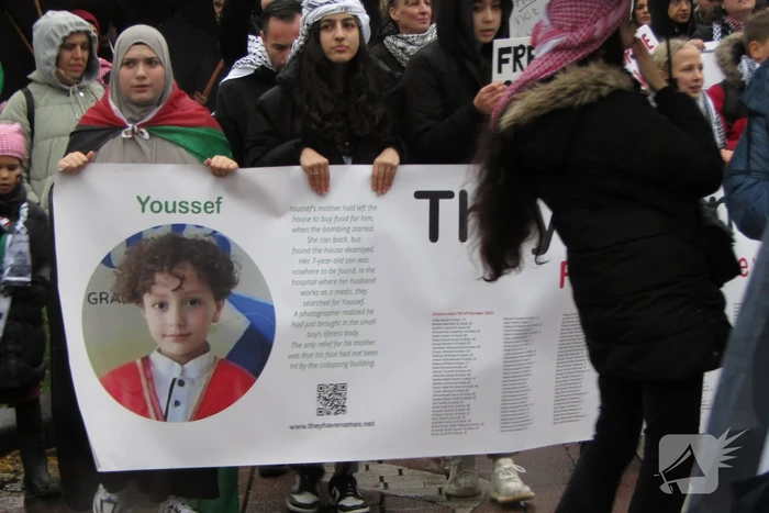 Grote opkomst bij Pro Palestina demonstratie