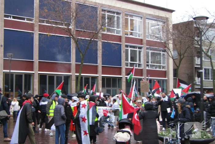 Grote opkomst bij Pro Palestina demonstratie