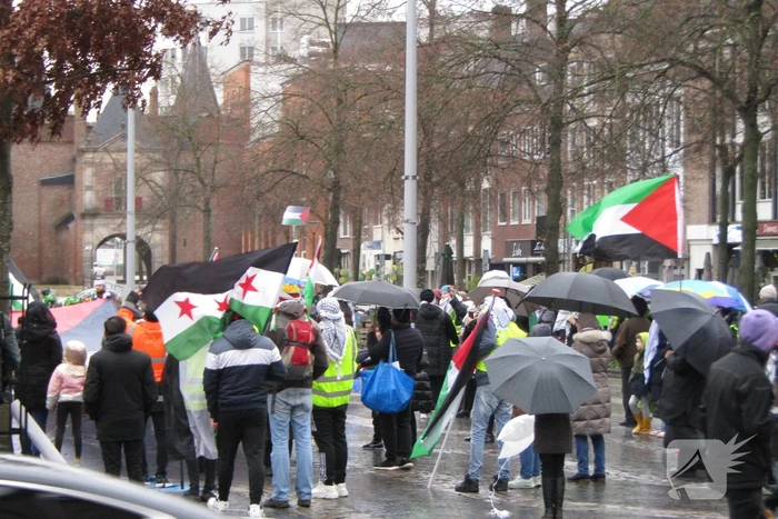 Grote opkomst bij Pro Palestina demonstratie
