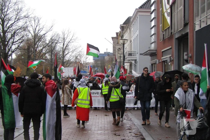 Grote opkomst bij Pro Palestina demonstratie