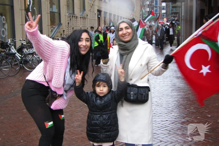 Grote opkomst bij Pro Palestina demonstratie