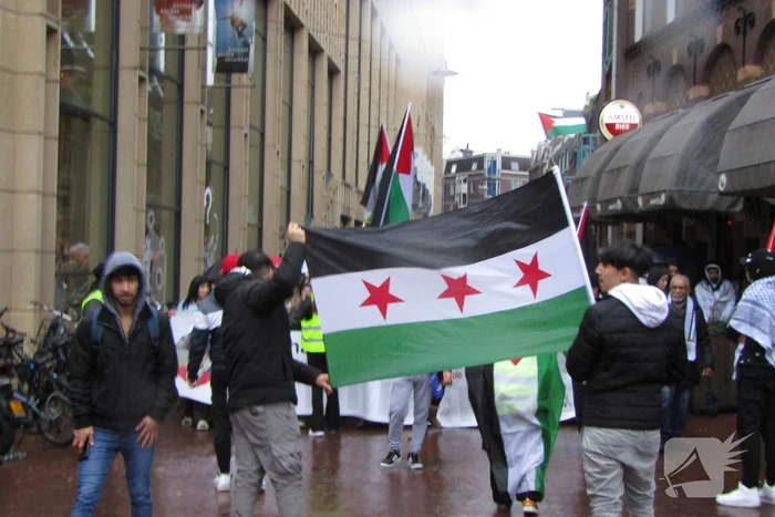 Grote opkomst bij Pro Palestina demonstratie