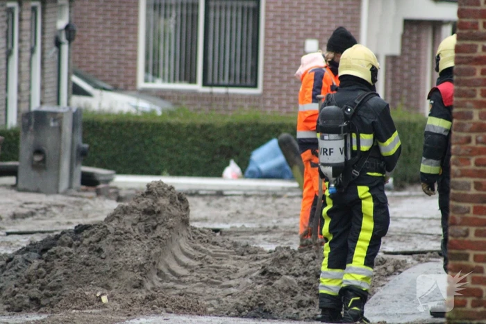 Gaslekkage door wegwerkzaamheden