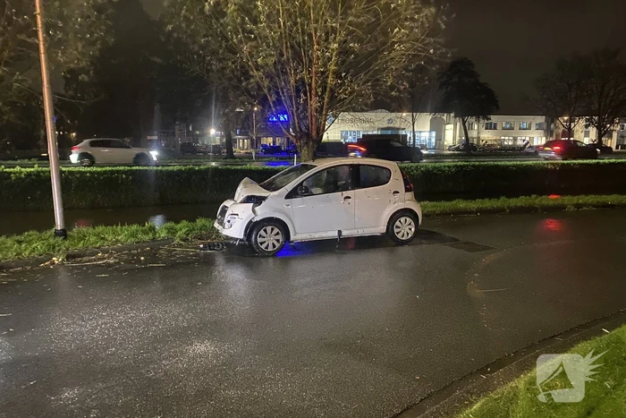 Automobilist verliest macht over het stuur en klapt op boom