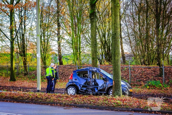 Automobilist vliegt uit de bocht
