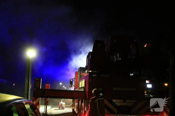 Hevige rookontwikkeling bij brand in woning