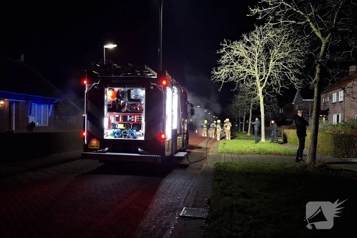 Scooter volledig verwoest door brand