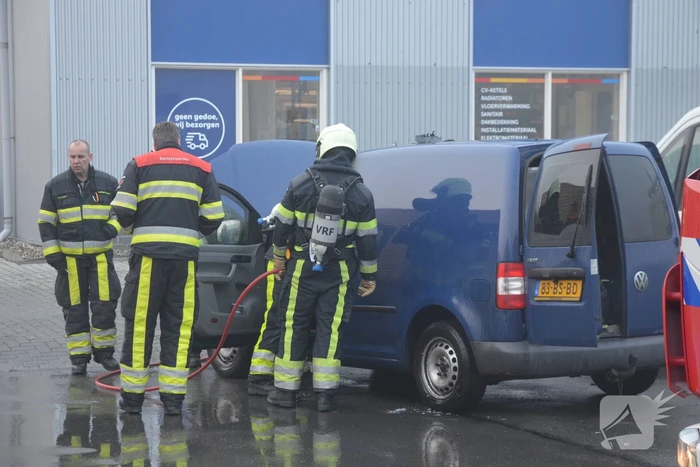 Schade aan voertuig na brand
