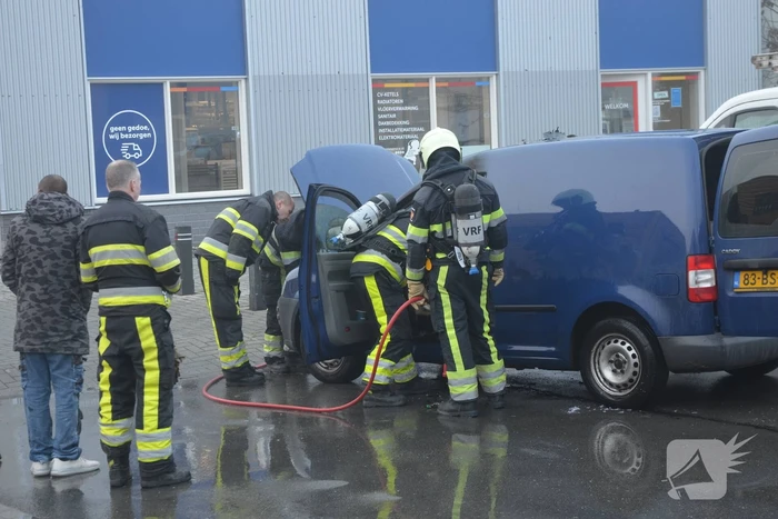 Schade aan voertuig na brand