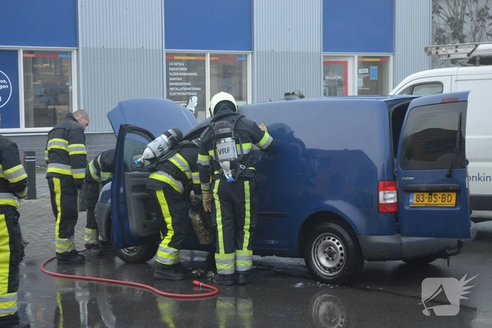 Schade aan voertuig na brand