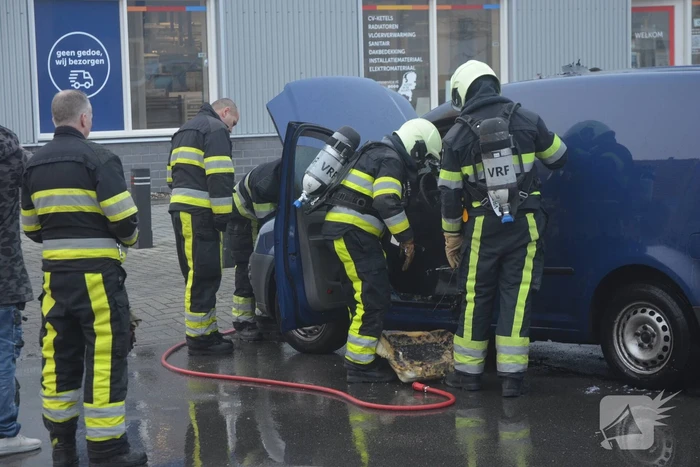 Schade aan voertuig na brand