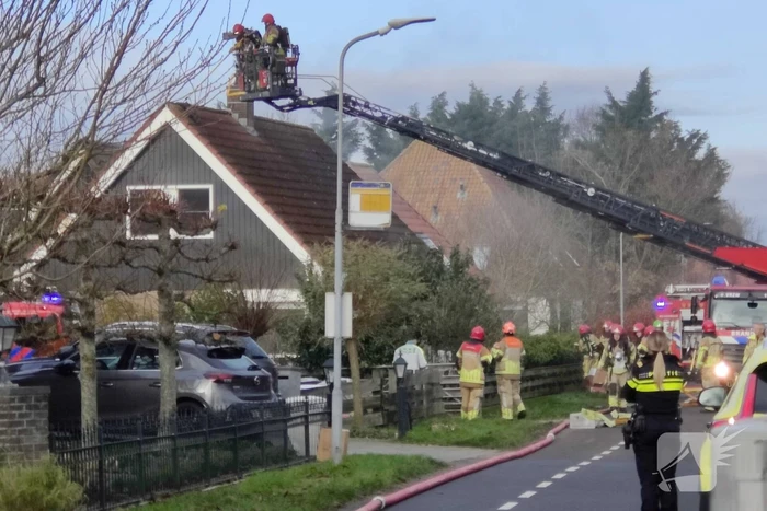 Grote brand in vrijstaande woning