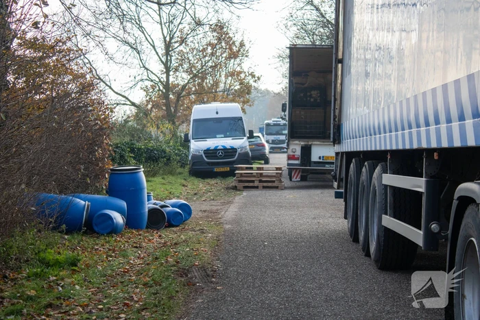 Politie verwijdert laatste drugsafval uit drugslab