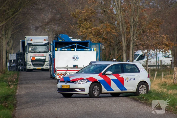 Politie verwijdert laatste drugsafval uit drugslab