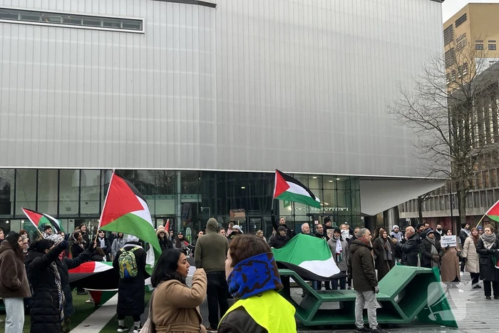 Tientallen aanwezigen bij pro-Palestinademonstratie