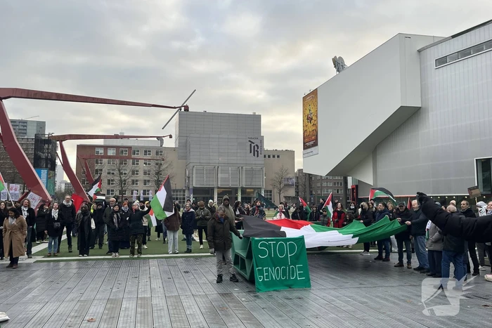 Tientallen aanwezigen bij pro-Palestinademonstratie