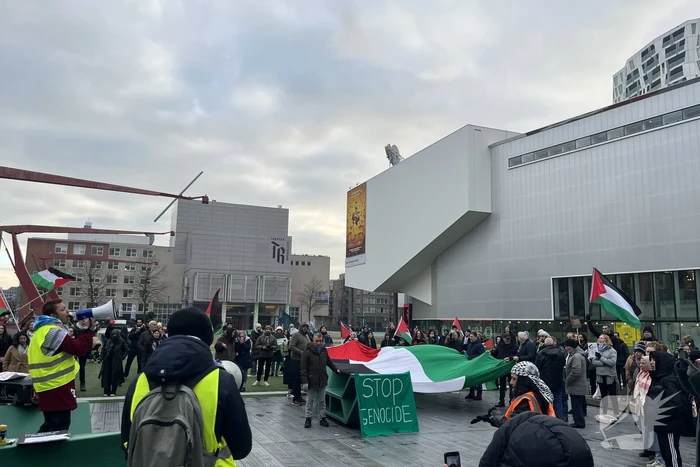 Tientallen aanwezigen bij pro-Palestinademonstratie