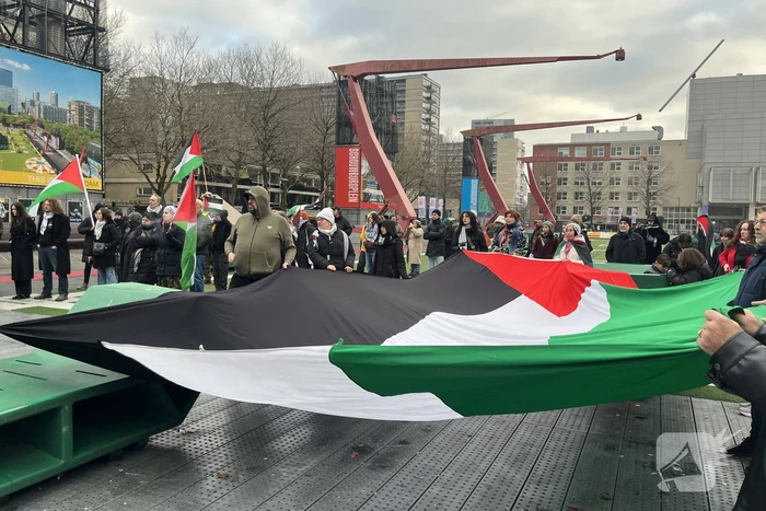 Tientallen aanwezigen bij pro-Palestinademonstratie