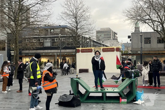 Tientallen aanwezigen bij pro-Palestinademonstratie