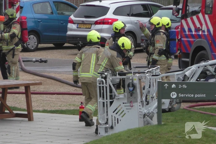 Felle brand in sauna van vakantiewoning