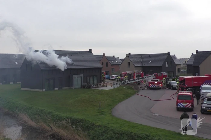 Felle brand in sauna van vakantiewoning
