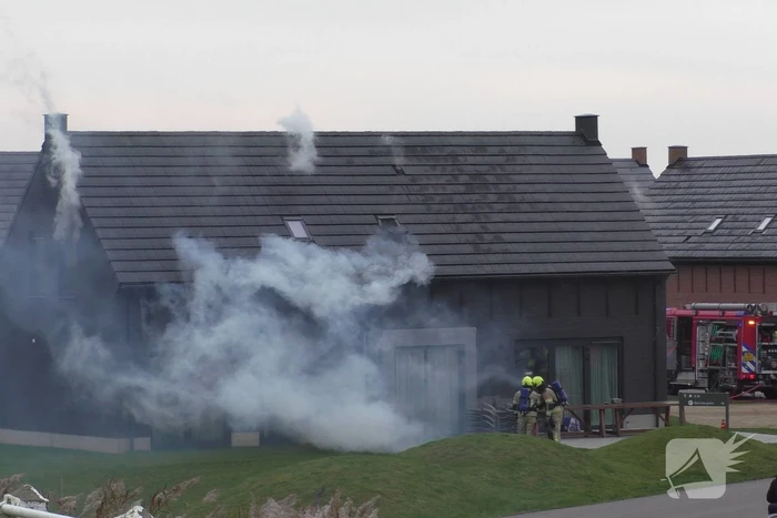 Felle brand in sauna van vakantiewoning