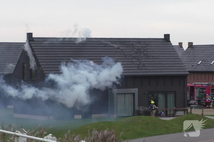 Felle brand in sauna van vakantiewoning