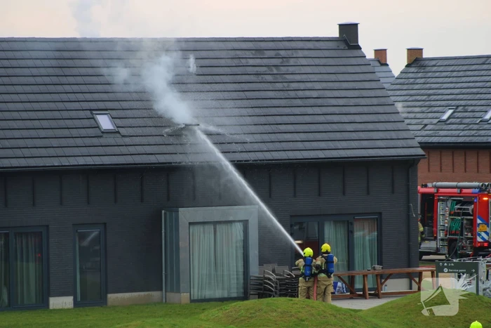 Felle brand in sauna van vakantiewoning