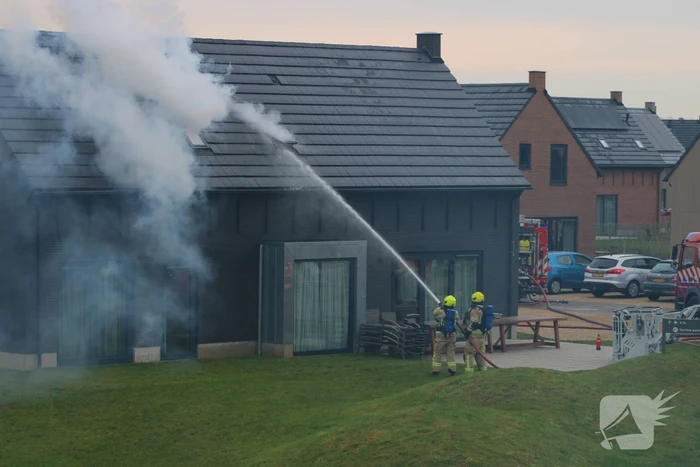 Felle brand in sauna van vakantiewoning