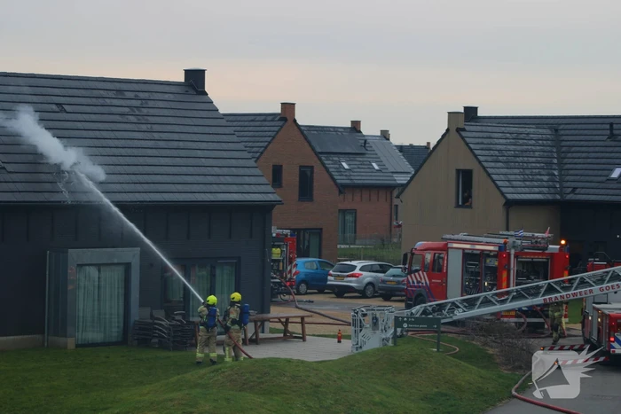Felle brand in sauna van vakantiewoning