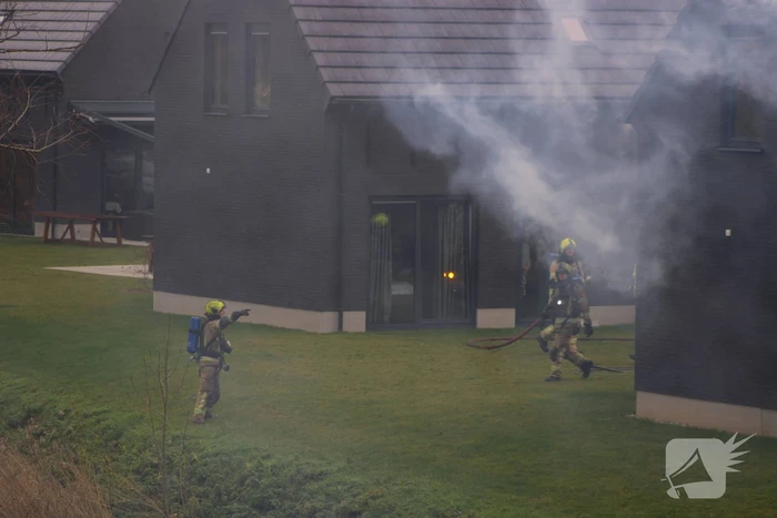 Felle brand in sauna van vakantiewoning