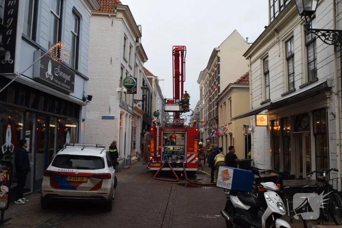 Brand in restaurant geblust