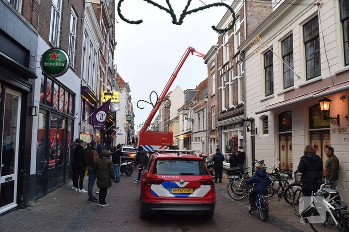 Brand in restaurant geblust