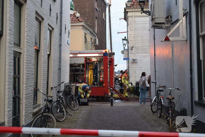 Brand in restaurant geblust