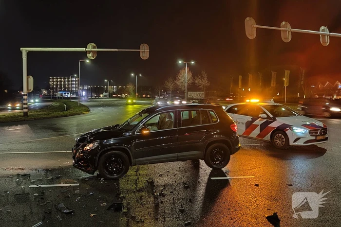 Materiële schade na ongeval op kruising