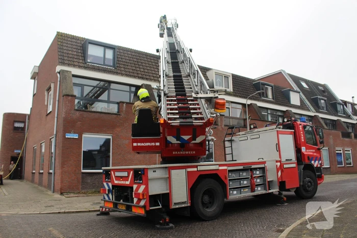 Forse rookontwikkeling in Houtkachel