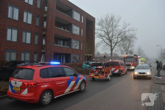 Woningbrand in appartementencomplex