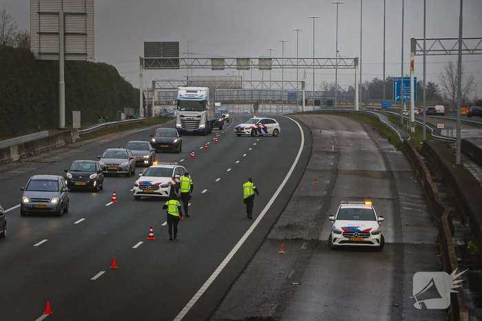 Eenzijdig ongeval op de snelweg