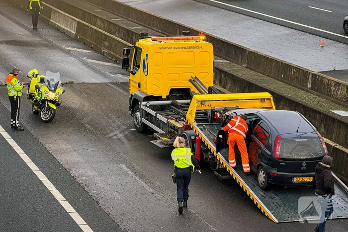 Eenzijdig ongeval op de snelweg