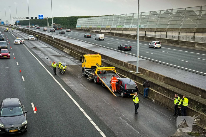 Eenzijdig ongeval op de snelweg