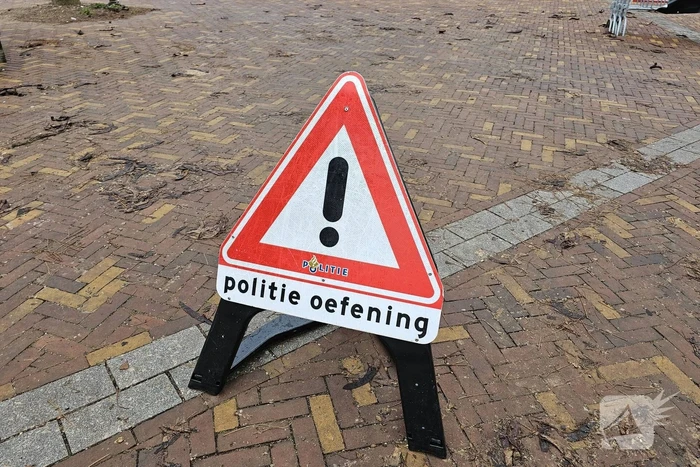 Politie houdt openbare orde oefening in centrum