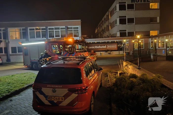 Rookontwikkeling in technische ruimte hotel